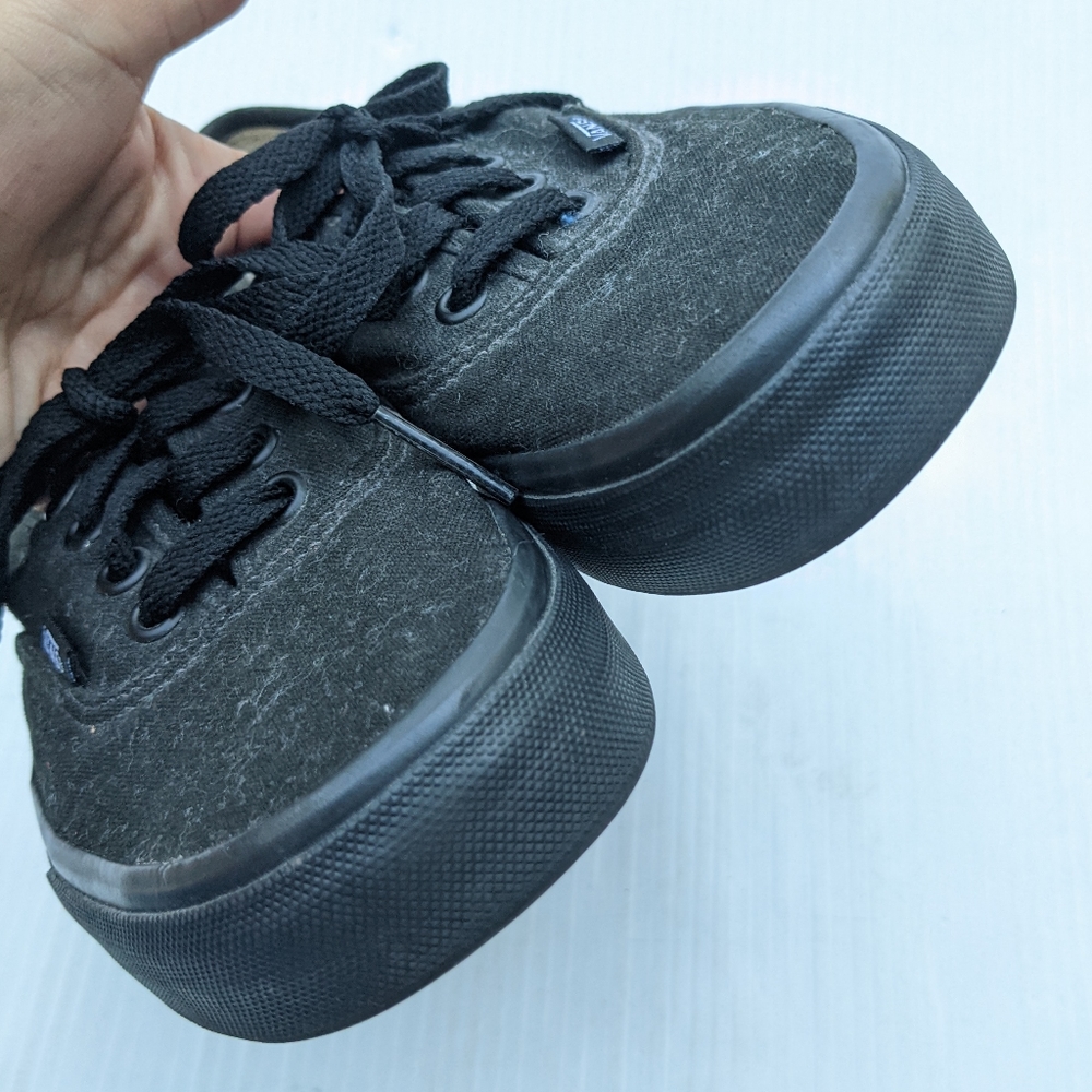 VANS black canvas low top sneakers - Picture 9 of 10